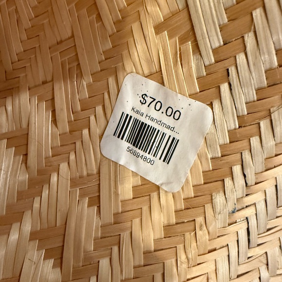 Straw Bucket Hat - Like New!